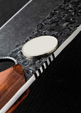 Purple Dragon Boning Knife Hand Forged Chef Knife with Leather Sheath Gift Box Bottle Opener Design Sharp Meat Butcher Cleaver Kitchen Knife for Kitchen Outdoor BBQ Camping