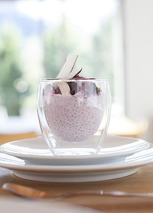 Bodum 2.5oz Pavina Double Wall High-Heat Borosilicate Glass, Set of 2, Clear