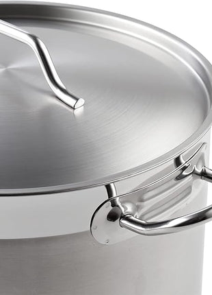 Cooks Standard Stockpots Stainless Steel, 24 Quart Professional Grade Stock Pot with Lid, Silver