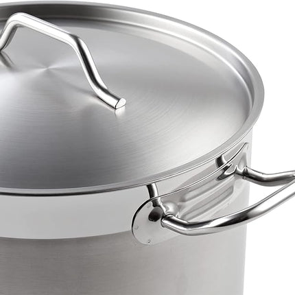 Cooks Standard Stockpots Stainless Steel, 24 Quart Professional Grade Stock Pot with Lid, Silver