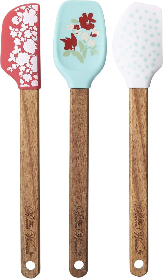 Pioneer Woman 3-Pack 8-Inch Silicone Mini Spatula Set