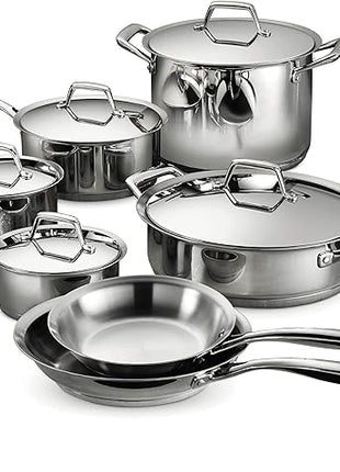 Tramontina Cookware Set Stainless Steel Tri-Ply Base, 80101/203DS