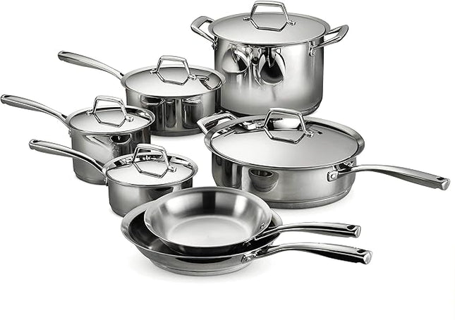 Tramontina Cookware Set Stainless Steel Tri-Ply Base, 80101/203DS