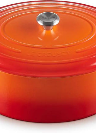 Le Creuset Enameled Cast Iron Signature Oval Dutch Oven, 15.5qt., Flame