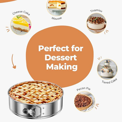 Kootek Cake Pan, Nonstick Springform Pan with Removable Bottom, 9 Inch Round Cheesecake Cake Baking Pans