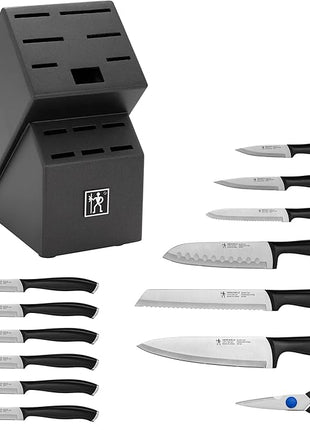 Silvercap 14 Piece Knife Block Set, Black