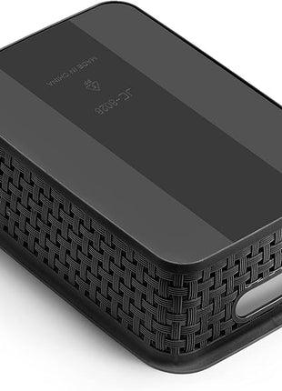 [ 12 Pack ] Plastic Storage Baskets, Small Pantry Organization and Storage Bins, Household Organizers for Laundry Room, Bathrooms, Kitchens, Cabinets, Countertop, Under Sink or Shelves, Black