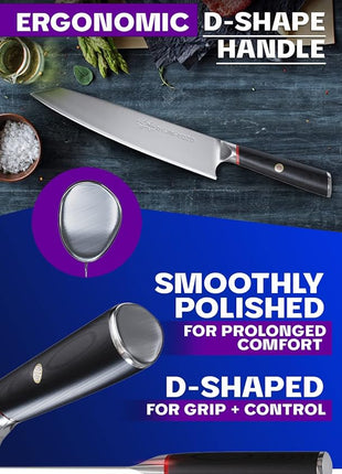 Dalstrong Kiritsuke Chef Knife - 9.5 inch - Phantom Series - Japanese High-Carbon AUS8 Steel Kitchen Knife - Pakkawood Handle Kitchen Knife - Asian Cooking Knife - Sheath Included