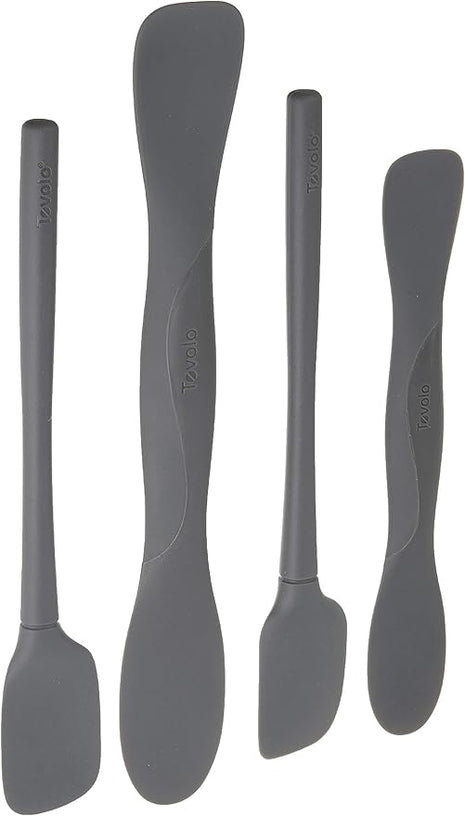 Tovolo All Silicone Mini Tool Set, Charcoal - Set of 4