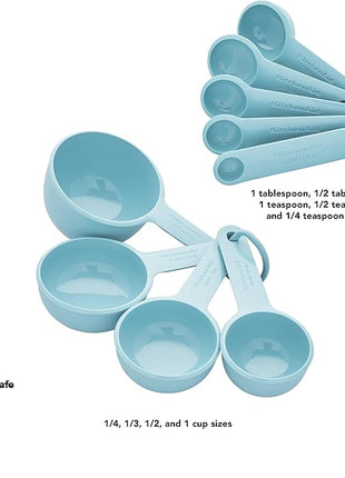 KitchenAid Measuring Cups and Spoon Set, Mineral Water, 9-Piece