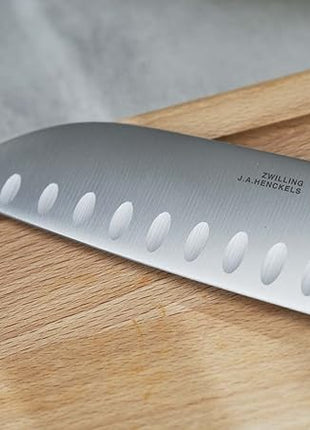 ZWILLING TWIN Signature 7-inch Hollow Edge Santoku Knife
