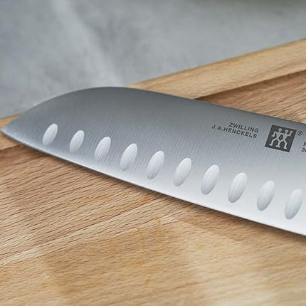 ZWILLING TWIN Signature 7-inch Hollow Edge Santoku Knife