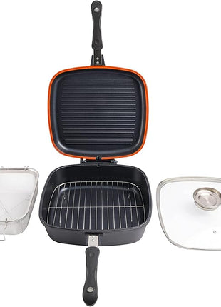 Kenmore Wyatt Aluminum Stackable All in One Multi-Function Cookware Set (Grill, Fry, Steam, Saute)