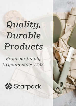 Starpack 'Flex & Flip' Flexible Silicone Turner Spatula (Wide) - High Heat Resistant Spatulas for Cooking Egg 600°F - Silicone Pancake Turner Spatula, LFGB Grade Non Stick Rubber Kitchen Utensils