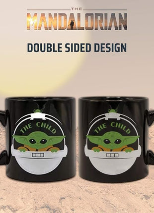 Silver Buffalo Star Wars The Mandalorian Child Ceramic Coffee Mug, 14-Ounces