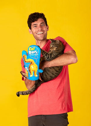 Blue Q Cat Butt Funny Oven Mitts - Cute Oven Mitts, Home Kitchen Gifts, Cooking Accessories, Super-Insulated Quilting, Comfy Natural-Fitting Shape, 100% Cotton, Machine Wash, Size 12.5" L x 7.5" W