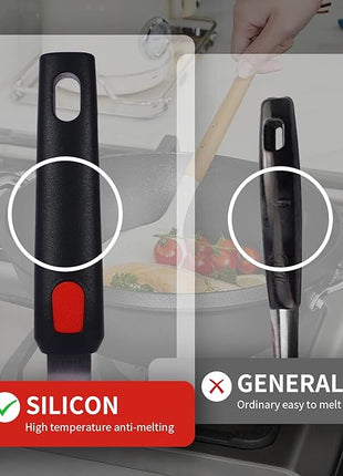 Silicone Spatula Turner Set Large And Thin Flipper Spatulas Heat Resistant 600 ° F Slotted Flexible Turner Cooking Utensils For Nonstick Cookware Egg,Pancake,Fish,Omelette,Hamburger (3 Pack)