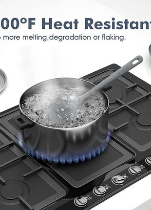 4 Pieces Silicone Spatula Set, Food Grade Rubber Spatula, Upgrade Strong Handle with Ergonomic Grip, Heat Resistant for Nonstick Cookware, Cooking