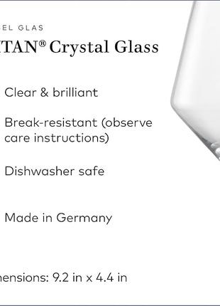 ZWIESEL GLAS Pure Beaujolais Red Wine Glasses (Set of 4), Wine Glasses for Red Wine, Dishwasher-Safe Machine-Made Tritan Crystal Glasses, Made in Germany (16 Ounce)