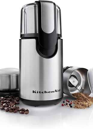 KitchenAid Blade Coffee Grinder and Spice Grinder Combo Pack, Onyx Black