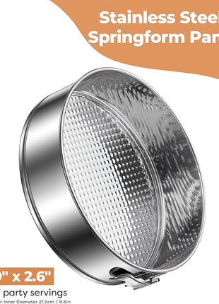 Kootek Cake Pan, Nonstick Springform Pan with Removable Bottom, 9 Inch Round Cheesecake Cake Baking Pans