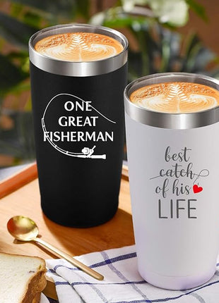 Wedding Anniversary for Couple Friend Lovers Cups Stainless Steel Wine Tumbler Travel Mug with Straw and Lid,2 Pack (4.blackwhite)