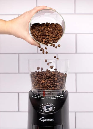 Capresso Infinity Plus Conical Burr Grinder, Black