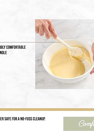 Trudeau Confetti Silicone Utensil Set – 11" Spatula, 11" Spoonula & 8" Small – Reinforced hybrid flexible silicone, BPA-free, heat resistant to 428°F, ergonomic & dishwasher safe.