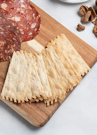 Villa Acacia Wooden Cutting Board - 17 x 7 Inch Wood Board Serving Tray for Bread and Cheese with Handle - Decorative Charcuterie Boards for New Home, Wedding Gift