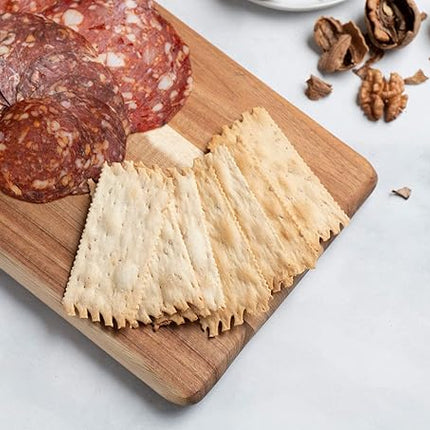 Villa Acacia Wooden Cutting Board - 17 x 7 Inch Wood Board Serving Tray for Bread and Cheese with Handle - Decorative Charcuterie Boards for New Home, Wedding Gift
