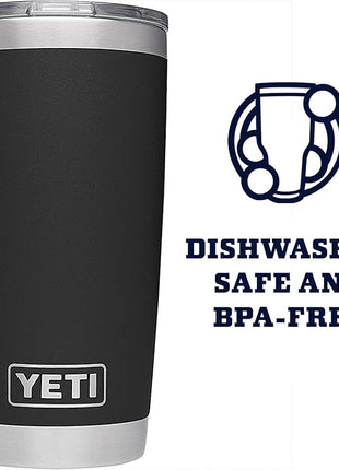 YETI Rambler 20 oz Stainless Steel Vacuum Insulated Tumbler w/MagSlider Lid