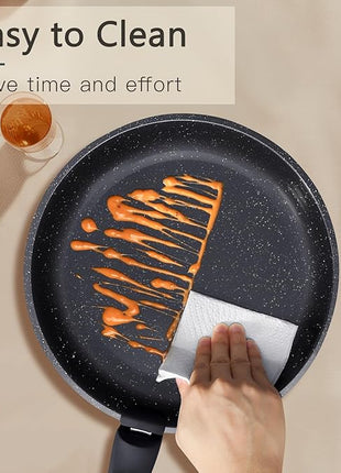 GiPP Ceramic Pots and Pans Set Non Stick, Nonstick Detachable Handle Cookware Sets, Healthy Non Toxic PFAS PFOA & PTFE Free, Dishwasher ＆Oven Safe, Induction Kitchen Pot and Pan, 15 Piece Grey