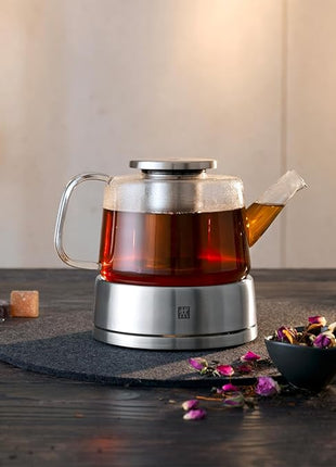 Zwilling Sorrento Teapot 39500-142 Glass Pot with Warmer