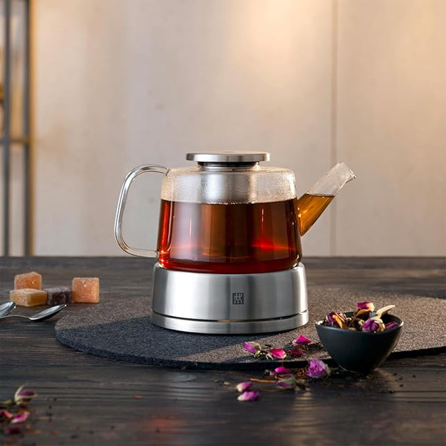 Zwilling Sorrento Teapot 39500-142 Glass Pot with Warmer