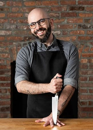 Babish 8-Inch Chef Knife – High-Carbon German 1.4116 Steel Kitchen Knife – Professional Cutlery for Precise Slicing and Chopping