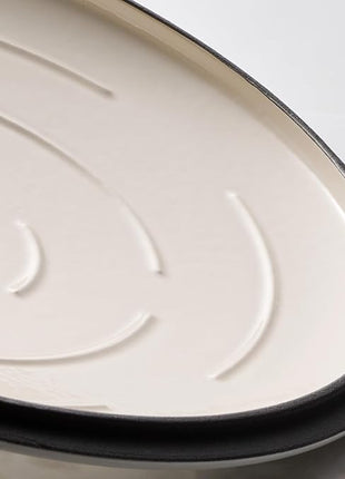 Tramontina Bestow Enameled Cast Iron Dutch Oven Pot with Lid, Round 6.5-quart, Latte (Gold Knob)