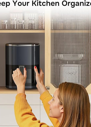 Simple Deluxe 12-in-1 Air Fryer 6.34 Qt, Digital Preset Airfryer with Visible Window, Nonstick and Dishwasher-Safe Basket, Air Fry, Roast, Bake, Dehydrate, Fries, 1700W, Gary