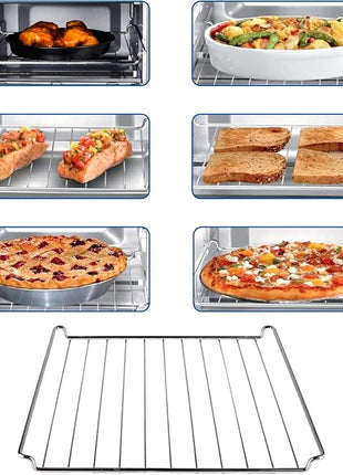 Oven Rack Replacement for Cuisinart TOA-60 TOA-65 Air Fryer Convection Toaster Oven, Dishwasher Safe Air Fryer Wire Rack for Oven Cooking, 12.4" x 11" Cooking Rack & Cooling Rack