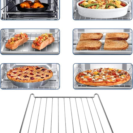 Oven Rack Replacement for Cuisinart TOA-60 TOA-65 Air Fryer Convection Toaster Oven, Dishwasher Safe Air Fryer Wire Rack for Oven Cooking, 12.4" x 11" Cooking Rack & Cooling Rack