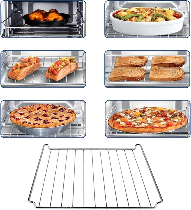 Oven Rack Replacement for Cuisinart TOA-60 TOA-65 Air Fryer Convection Toaster Oven, Dishwasher Safe Air Fryer Wire Rack for Oven Cooking, 12.4" x 11" Cooking Rack & Cooling Rack