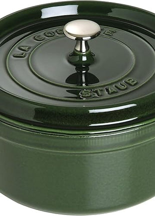 Staub Cast Iron Cocotte Made in France, 4-qt, Basil