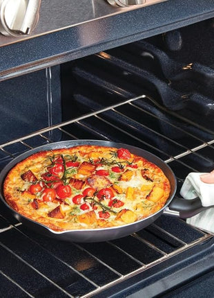 T-fal Initiatives Nonstick Cookware Set 6 Piece Oven Safe 350F Cookware, Pots and Pans, Oven, Broil, Dishwasher Safe Gray