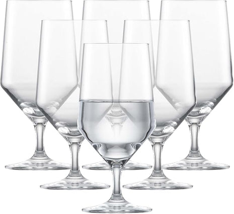 ZWIESEL GLAS Pure Water Glass (Set of 6), Drinking Glasses for Water, Dishwasher-Safe Machine-Made Tritan Crystal Glasses, Made in Germany (15 Ounce)