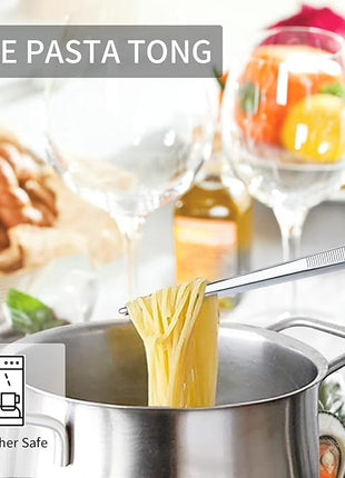 12 Inch Kitchen Tweezers Fine Tweezer Tongs, MSY BIGSUNNY Stainless Steel Food Tweezers Multi-function Precision Serrated Tips Cooking Tongs Kitchen Serving Tong