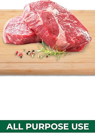 Bamboo Cutting Boards for Kitchen with Juice Groove [Extra-Large] Wood Cutting Board for Chopping Meat, Vegetables, Fruits, Cheese, Knife Friendly Serving Tray with Handles, 18 x 12.5 Inch