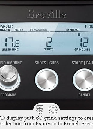 Breville Smart Grinder Pro BCG820BTR, Black Truffle