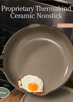 Our Place Mini Always Pan 2.0-8.5” (1.2 Qt) Nonstick, Toxin-Free Ceramic Cookware | Patented 10-in-1 Aluminum Frying & Sauté Pan | Safe for Oven, Induction & All Cooktops up to 450°F | Lavender