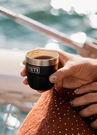 YETI Rambler 4 oz Stackable Cup, Stainless Steel, Vacuum Insulated Espresso/Coffee Cup, 2 Pack