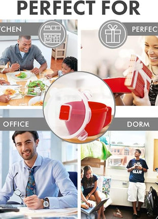 Rapid Plastic Noodle/Soup Bowl | Microwave Soup & Noodles in Minutes | Perfect for Dorm, Small Kitchen, or Office | Dishwasher-Safe, Microwaveable, & BPA-Free