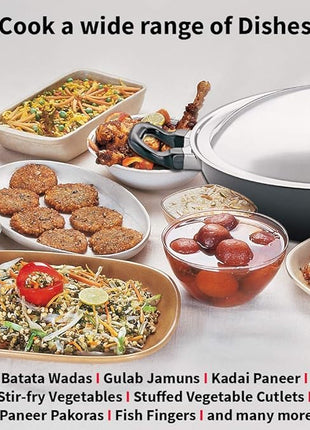 HAWKINS Futura Nonstick Kadhai 4 L, 30 cm, 3.25 mm with SS lid